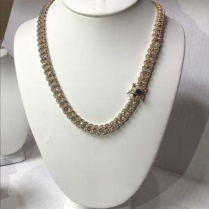 Stainless steel yg finish chain 10mm 20 inch